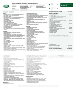 Another view of 2020 Land Rover Discovery Sport S R-Dynamic for sale in Gurnee, IL at CarWise Gurnee