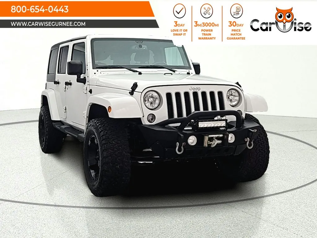 White 2018 Jeep Wrangler JK Unlimited Sahara for sale in Gurnee, IL