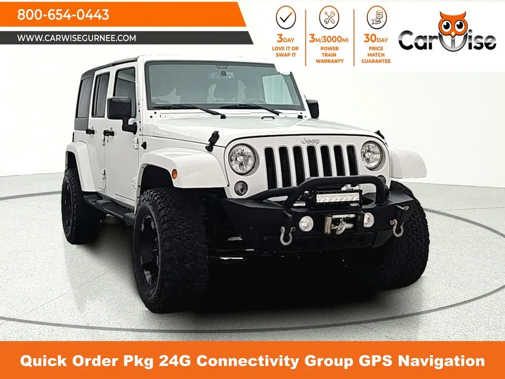 White 2018 Jeep Wrangler JK Unlimited Sahara for sale in Gurnee, IL