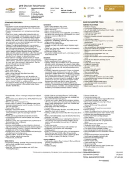 Another view of 2018 Chevrolet Tahoe Premier for sale in Gurnee, IL at CarWise Gurnee