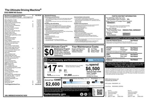 Another view of 2022 BMW M5 for sale in Gurnee, IL at CarWise Gurnee