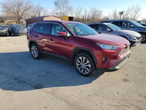 Red 2021 Toyota RAV4 XLE Premium for sale in Gurnee, IL