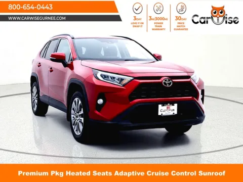 Red 2021 Toyota RAV4 XLE Premium for sale in Gurnee, IL
