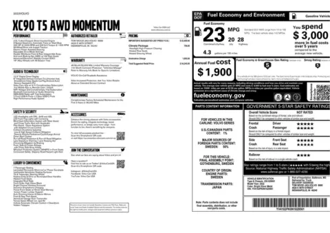 Another view of 2022 Volvo XC90 T5 Momentum for sale in Gurnee, IL at CarWise Gurnee