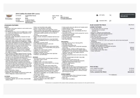 Another view of 2019 Cadillac Escalade ESV Luxury for sale in Gurnee, IL at CarWise Gurnee