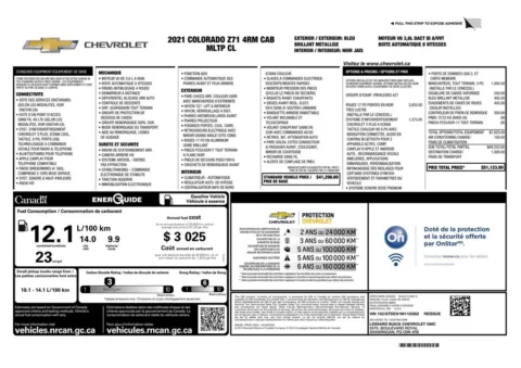 Another view of 2021 Chevrolet Colorado Z71 for sale in Gurnee, IL at CarWise Gurnee