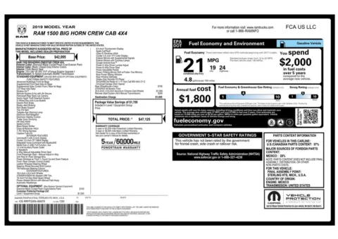 Another view of 2019 Ram 1500 Big Horn/Lone Star for sale in Gurnee, IL at CarWise Gurnee