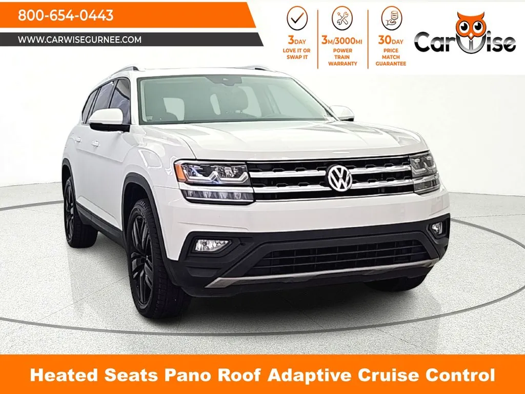 White 2019 Volkswagen Atlas 3.6L V6 SE for sale in Gurnee, IL