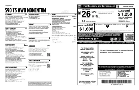 Another view of 2018 Volvo S90 T5 Momentum for sale in Gurnee, IL at CarWise Gurnee