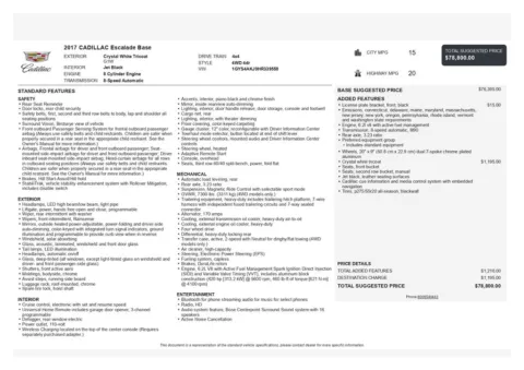 Another view of 2017 Cadillac Escalade for sale in Gurnee, IL at CarWise Gurnee