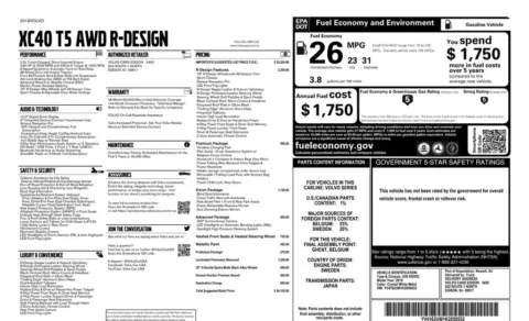 Another view of 2019 Volvo XC40 R-Design for sale in Gurnee, IL at CarWise Gurnee