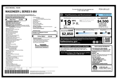 Another view of 2024 Jeep Wagoneer L Series II for sale in Gurnee, IL at CarWise Gurnee