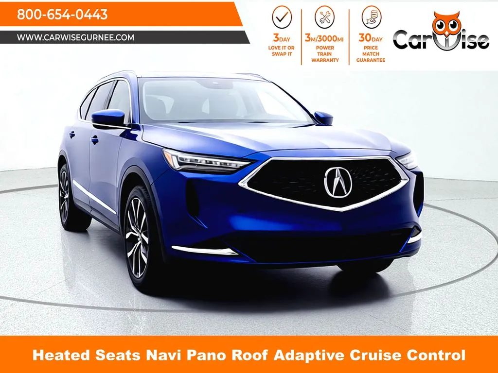 Blue 2022 Acura MDX Technology for sale in Gurnee, IL