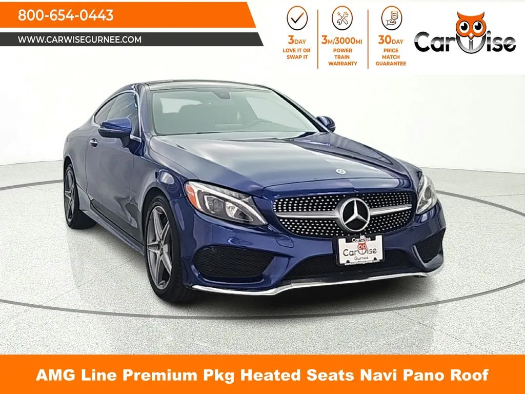 Black 2018 Mercedes-Benz C-Class C 300 for sale in Gurnee, IL