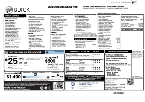 Another view of 2022 Buick Envision Essence for sale in Gurnee, IL at CarWise Gurnee