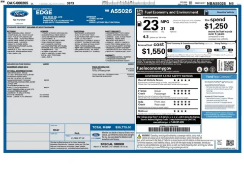 Another view of 2022 Ford Edge SEL for sale in Gurnee, IL at CarWise Gurnee