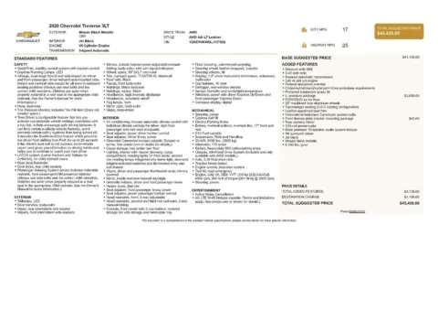 Another view of 2020 Chevrolet Traverse 3LT for sale in Gurnee, IL at CarWise Gurnee