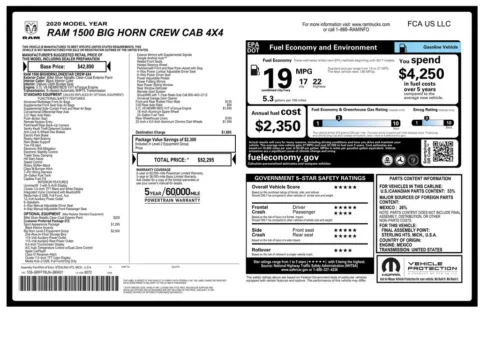 Another view of 2020 Ram 1500 Big Horn/Lone Star for sale in Gurnee, IL at CarWise Gurnee