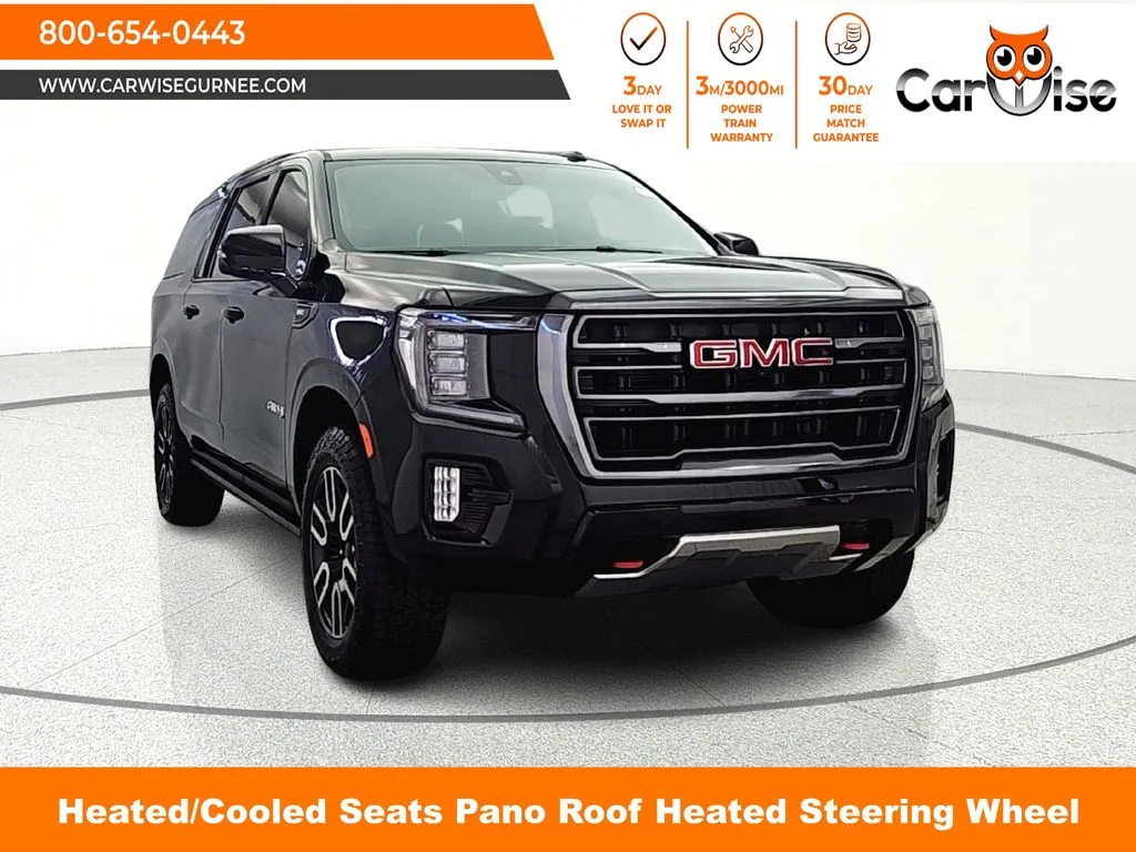 Black 2022 GMC Yukon XL AT4 for sale in Gurnee, IL