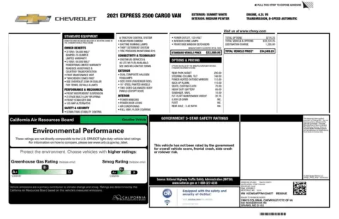 Another view of 2021 Chevrolet Express 2500 Work Van for sale in Gurnee, IL at CarWise Gurnee