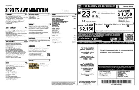 Another view of 2016 Volvo XC90 T5 Momentum for sale in Gurnee, IL at CarWise Gurnee