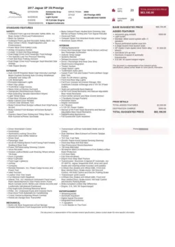 Another view of 2017 Jaguar XF 35t Prestige for sale in Gurnee, IL at CarWise Gurnee