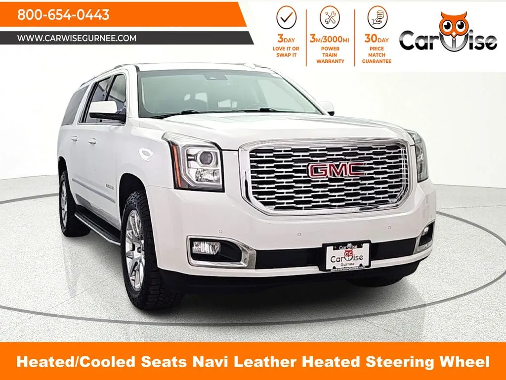 White 2018 GMC Yukon XL Denali for sale in Gurnee, IL