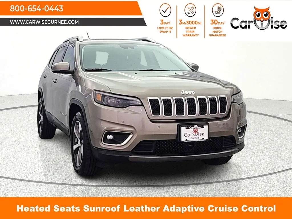 Brown 2019 Jeep Cherokee Limited for sale in Gurnee, IL