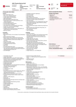 Another view of 2023 Toyota Sienna XLE for sale in Gurnee, IL at CarWise Gurnee