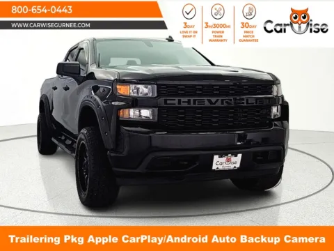 Black 2019 Chevrolet Silverado 1500 Custom for sale in Gurnee, IL
