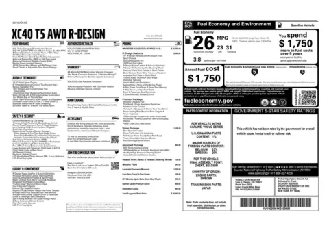 Another view of 2019 Volvo XC40 R-Design for sale in Gurnee, IL at CarWise Gurnee