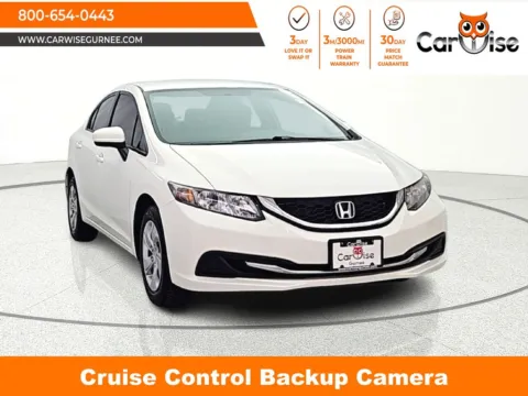 White 2015 Honda Civic LX for sale in Gurnee, IL