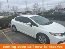 White 2015 Honda Civic LX for sale in Gurnee, IL