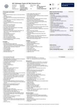 Another view of 2021 Volkswagen Tiguan 2.0T SEL Premium R-Line for sale in Gurnee, IL at CarWise Gurnee