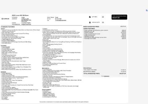 Another view of 2020 Lexus NX 300 Base for sale in Gurnee, IL at CarWise Gurnee