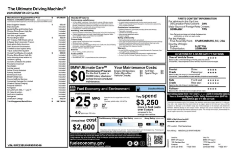 Another view of 2024 BMW X5 xDrive40i for sale in Gurnee, IL at CarWise Gurnee