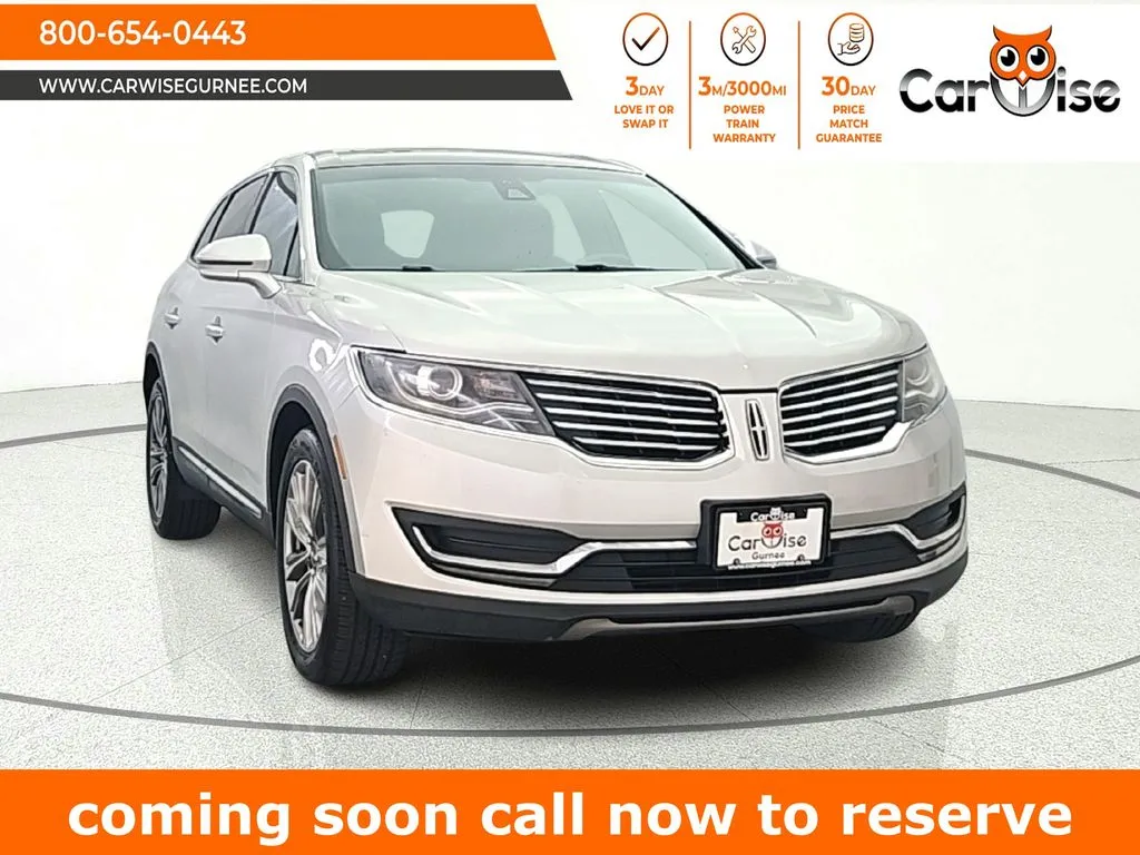 Silver 2016 Lincoln MKX Reserve for sale in Gurnee, IL
