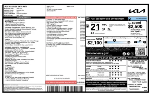 Another view of 2023 Kia Telluride SX for sale in Gurnee, IL at CarWise Gurnee