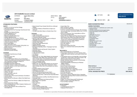 Another view of 2019 Subaru Ascent Limited for sale in Gurnee, IL at CarWise Gurnee