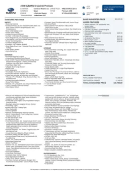 Another view of 2024 Subaru Crosstrek Premium for sale in Gurnee, IL at CarWise Gurnee