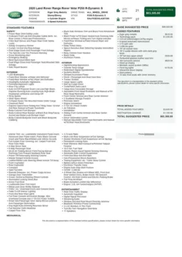 Another view of 2020 Land Rover Range Rover Velar P250 R-Dynamic S for sale in Gurnee, IL at CarWise Gurnee