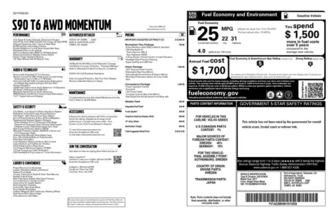 Another view of 2017 Volvo S90 T6 Momentum for sale in Gurnee, IL at CarWise Gurnee