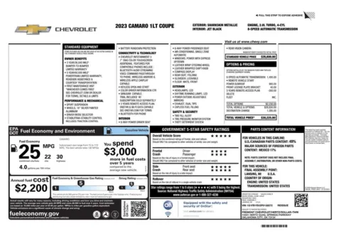 Another view of 2023 Chevrolet Camaro 1LT for sale in Gurnee, IL at CarWise Gurnee