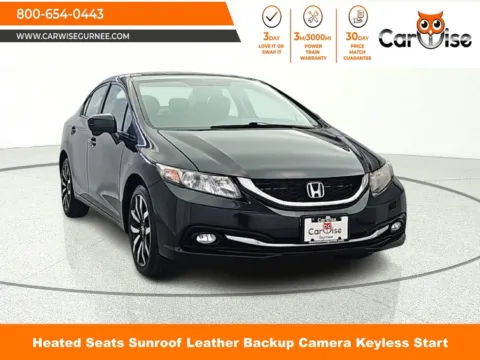 Black 2014 Honda Civic EX-L for sale in Gurnee, IL