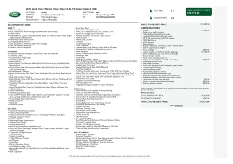 Another view of 2017 Land Rover Range Rover Sport 3.0L V6 Supercharged HSE for sale in Gurnee, IL at CarWise Gurnee