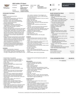 Another view of 2020 Cadillac CT4 Sport for sale in Gurnee, IL at CarWise Gurnee