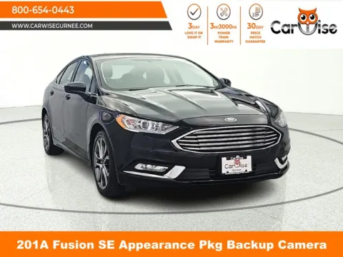 Black 2017 Ford Fusion SE for sale in Gurnee, IL