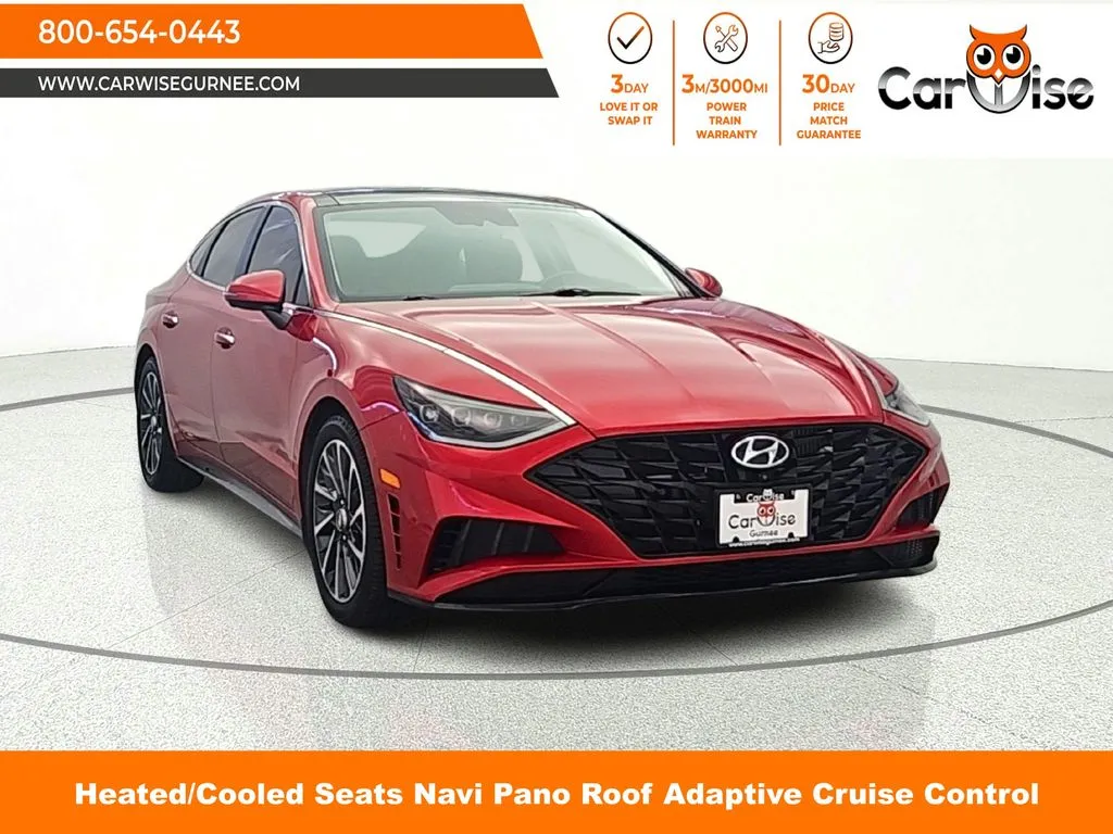 Red 2020 Hyundai Sonata Limited for sale in Gurnee, IL