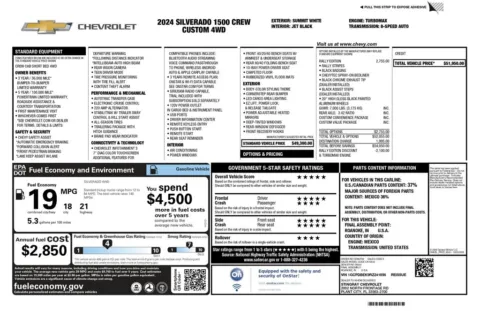 Another view of 2024 Chevrolet Silverado 1500 Custom for sale in Gurnee, IL at CarWise Gurnee