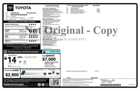 Another view of 2021 Toyota Tundra SR5 for sale in Gurnee, IL at CarWise Gurnee